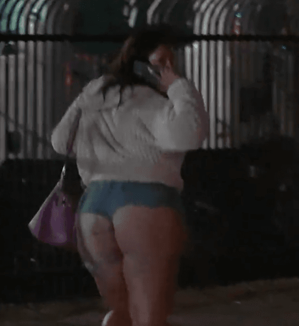 fat cakes latina milf hooker smoking cigarette jean shorts