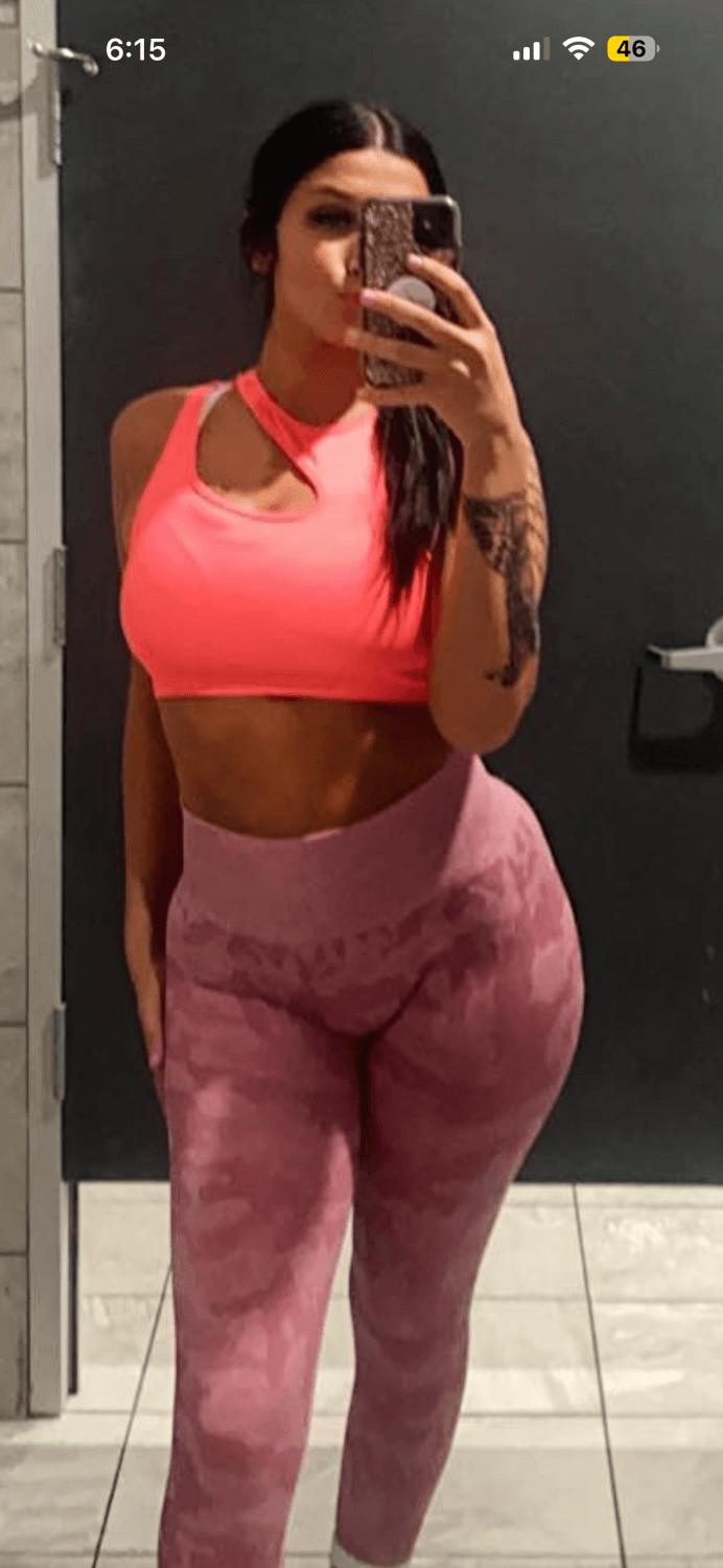 Walked in on this 23yr old hottie on accident holding her big tits together watching dude titty fuck