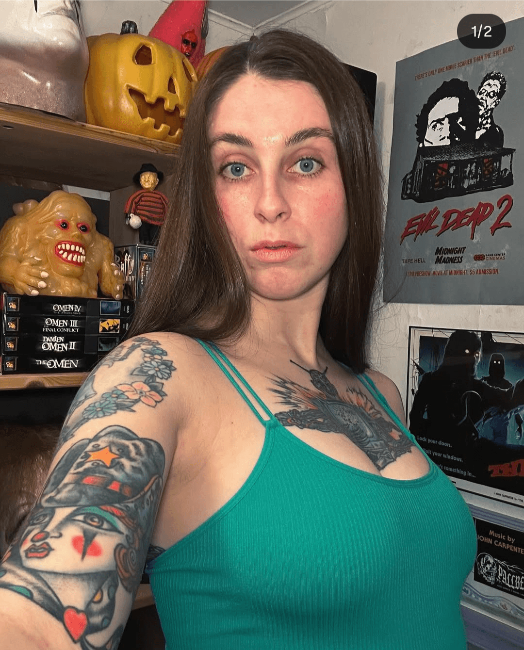 Click to view full size Great thick ass on this stupid slut. She barely smiles tho. Maybe a dick in her mouth will fix that.