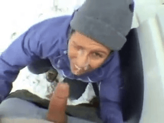 Snow White -Thick facial out in the SNOW!