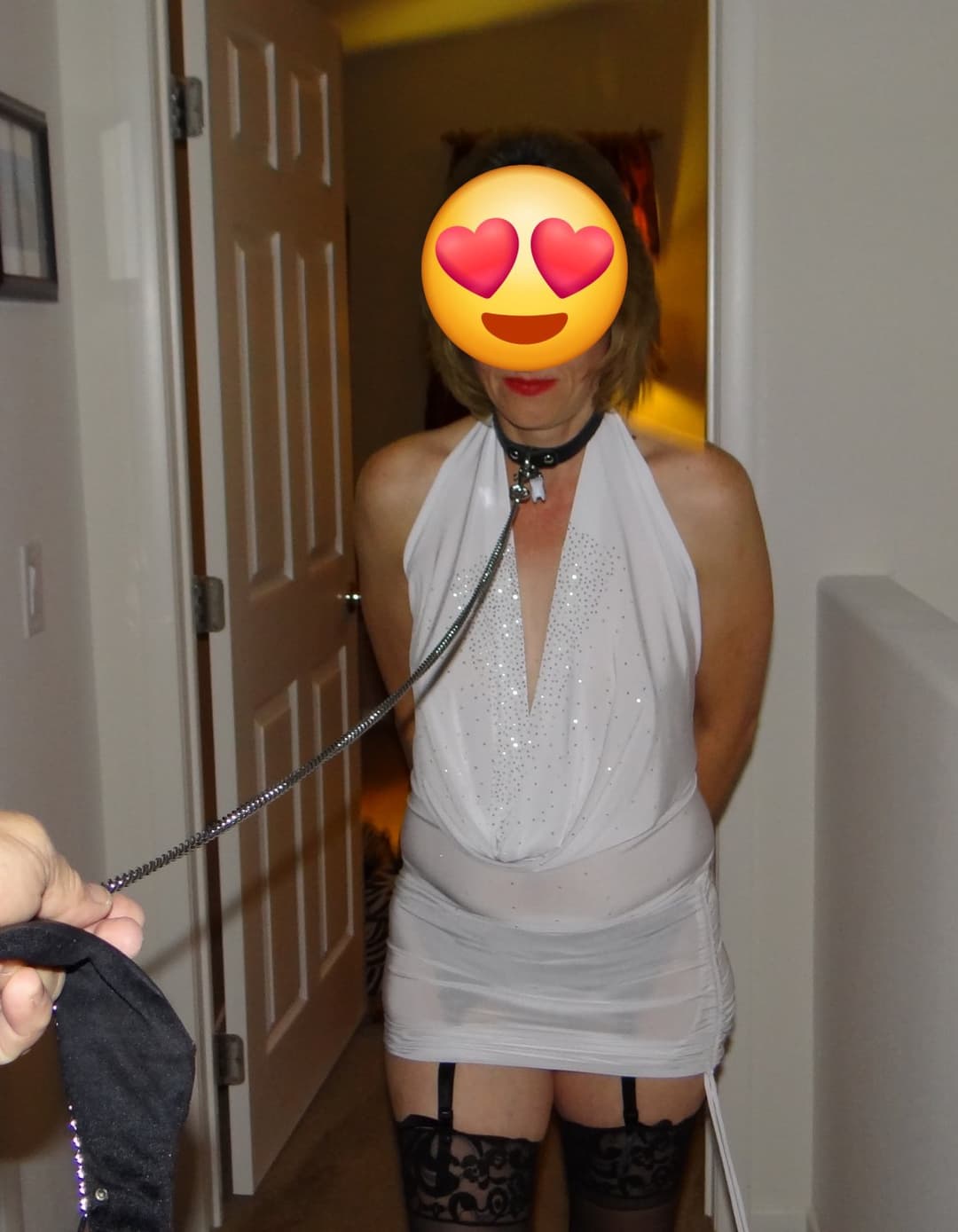 Bound 7 - Handcuffed and leashed