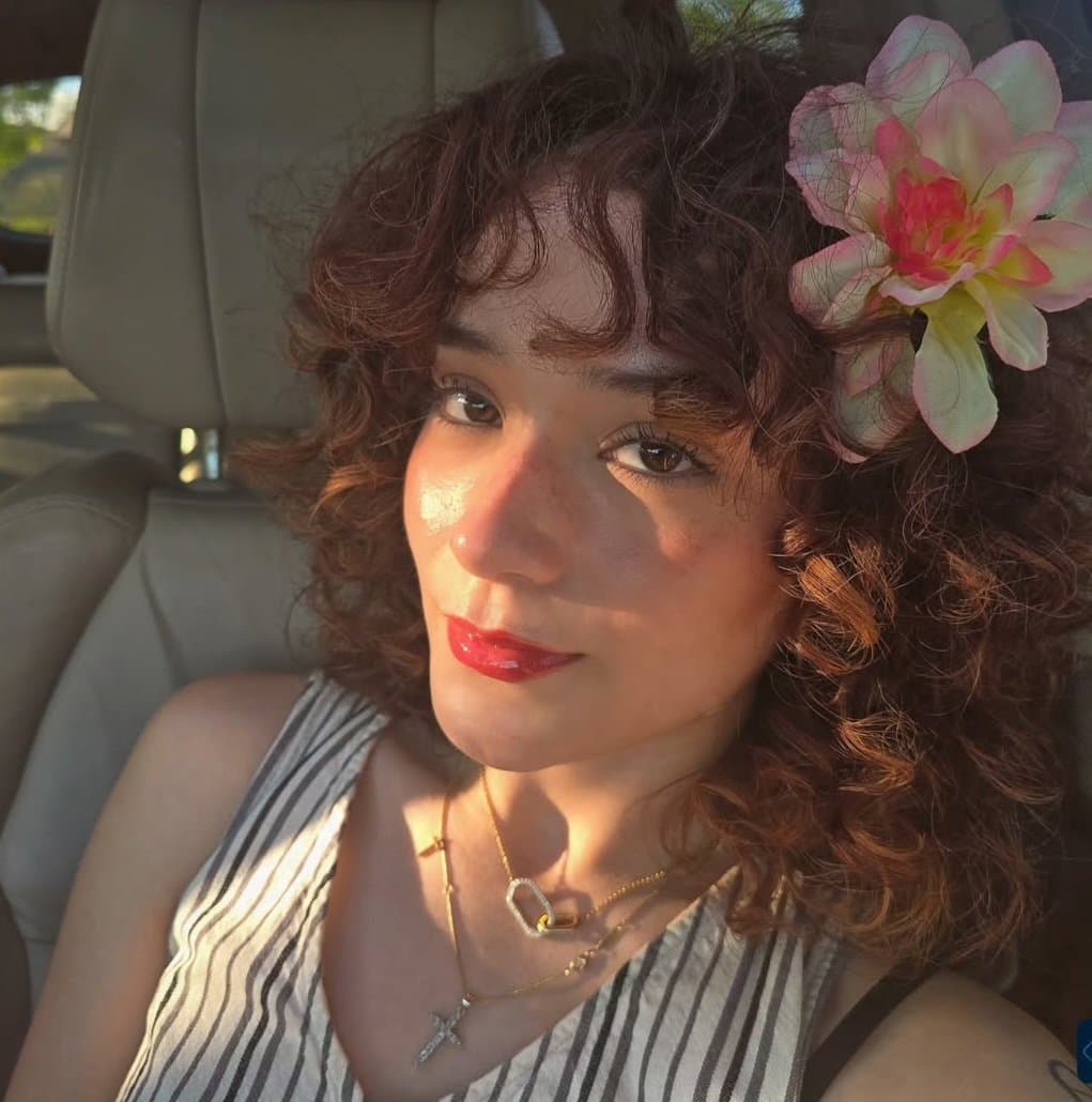 Curly hair slut public car masturbation