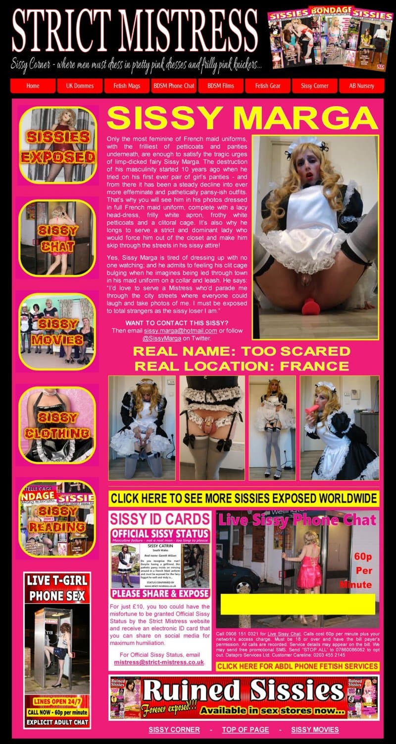 Sissy Marga captions, cards and collages