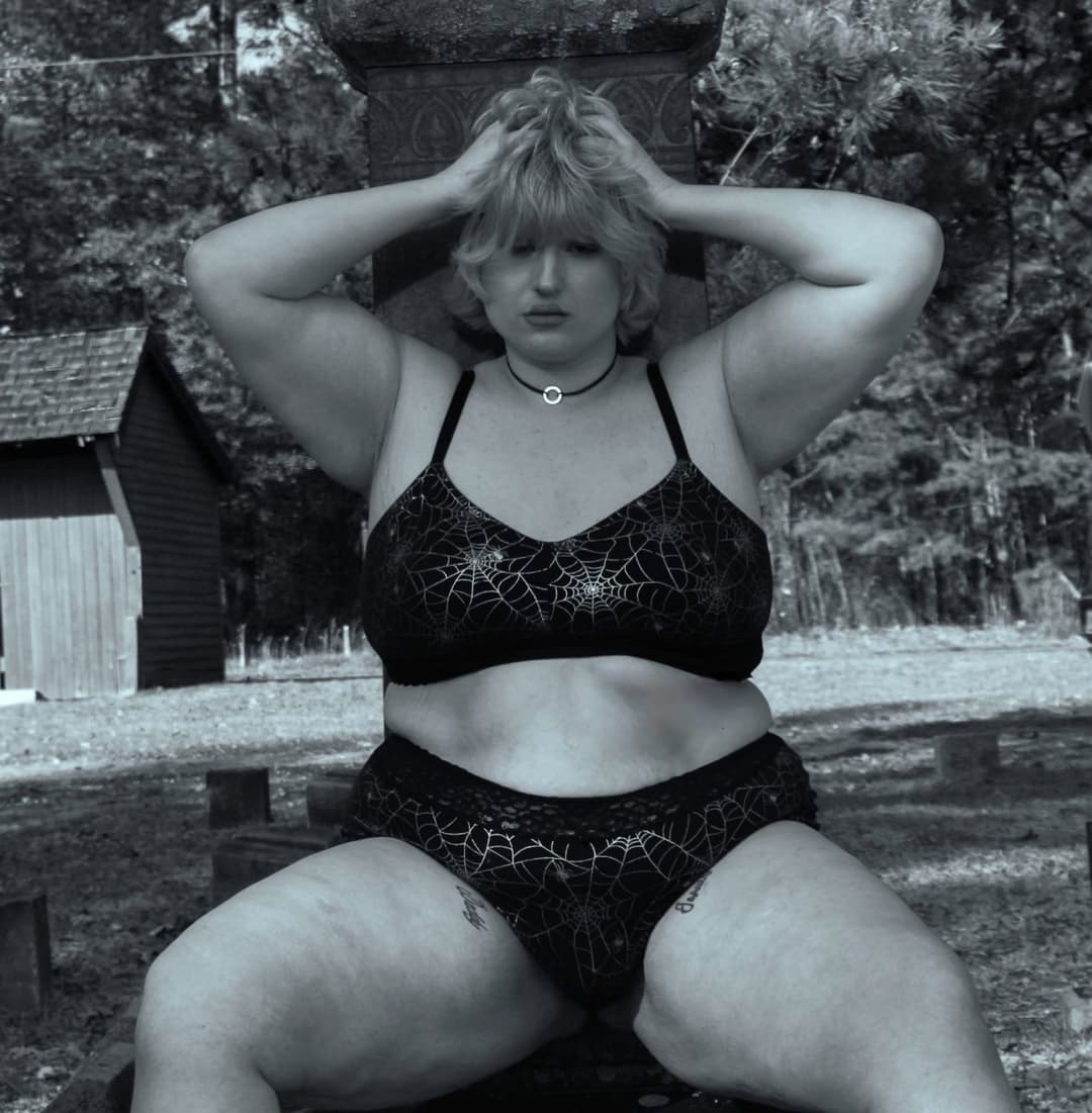 Boudoir shoot at cemetery