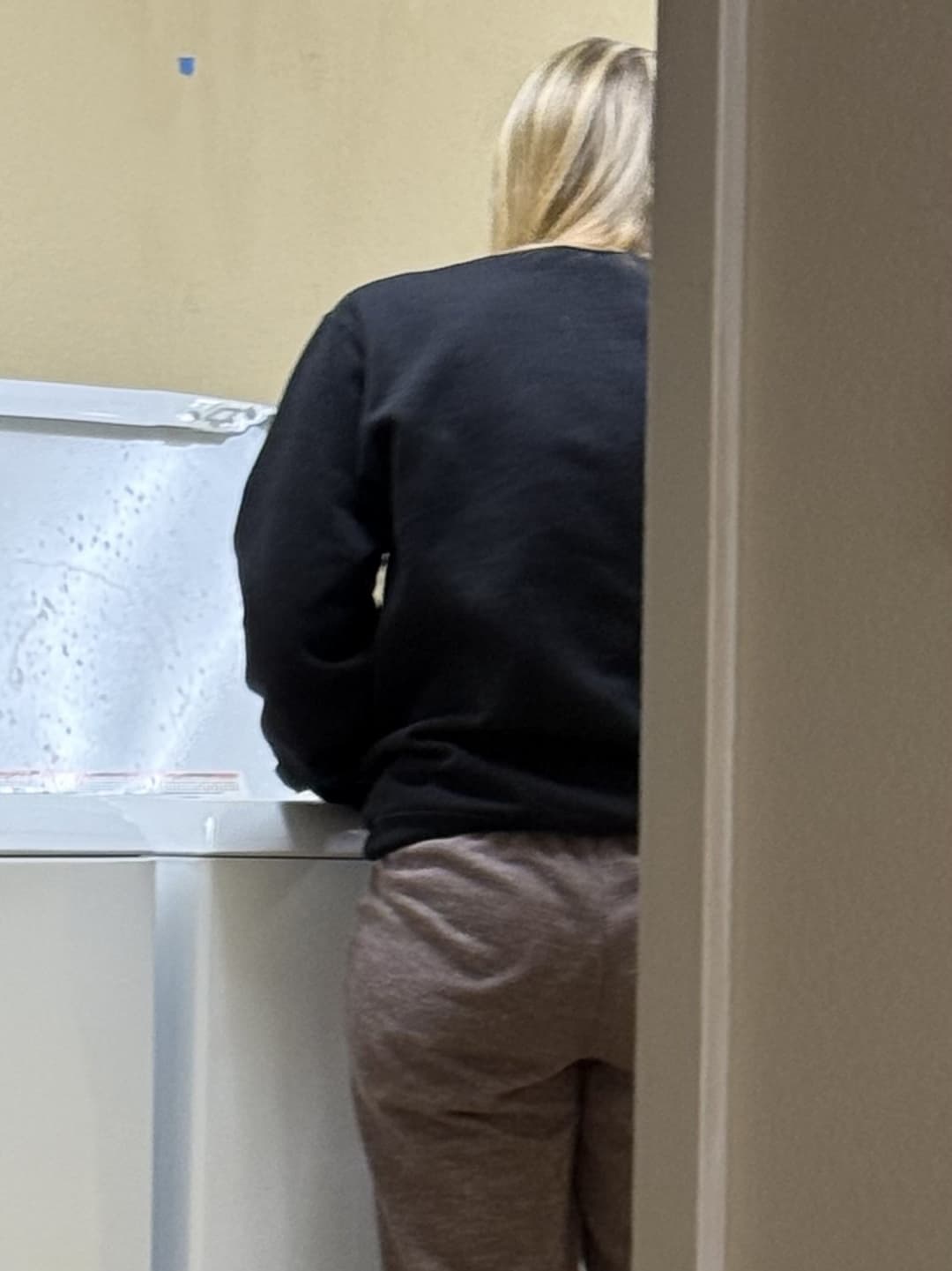 Good slut doing laundry