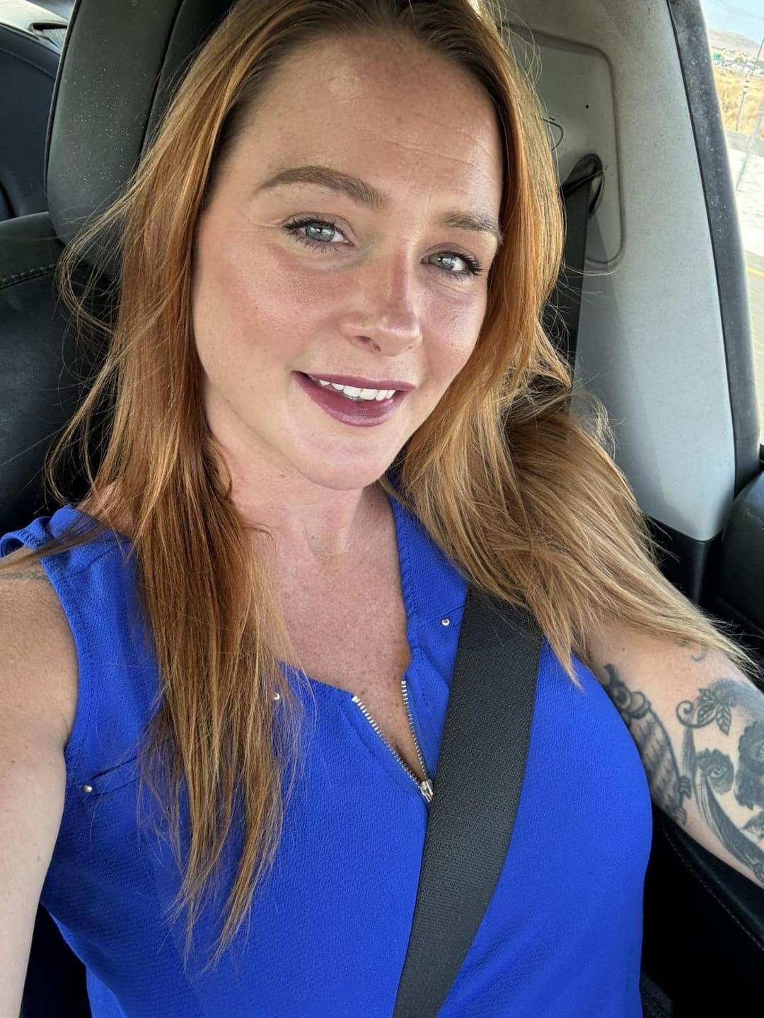 After winning the wet t-shirt contest, Erin got naked and masturbated on the G G W bus