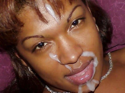 black cum facials