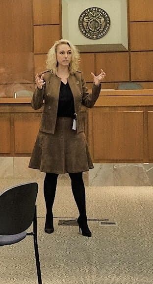 Cast your vote for the best tits at Mardi Gras from this busty j u d g e!