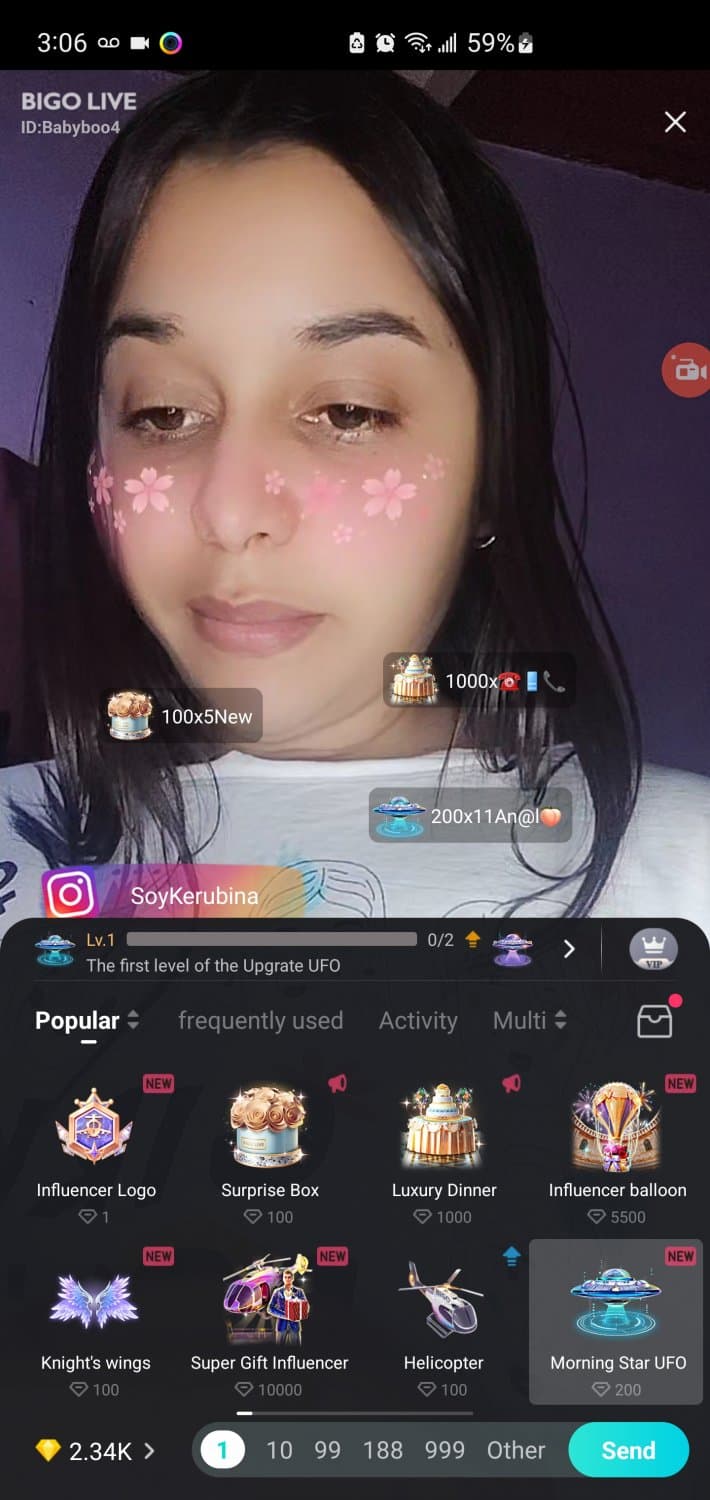 Venezolana gordita de bigo  ( chocc boo