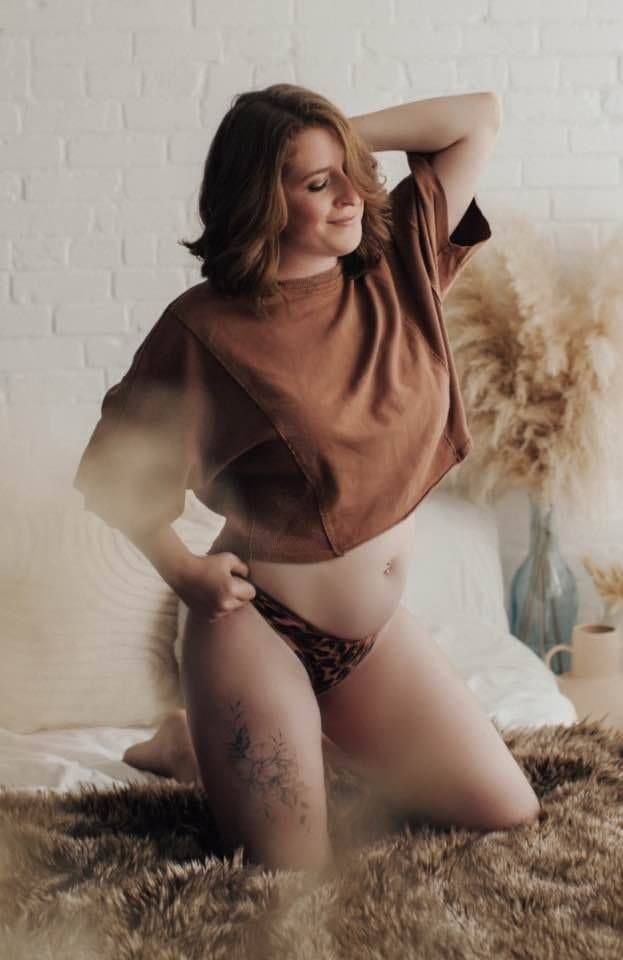 Redhead wife strips and fucks husband bareback