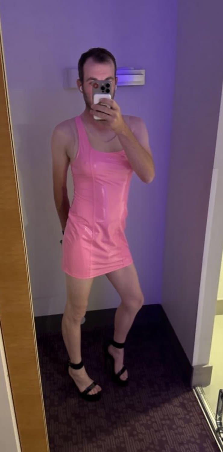 Sissy faggot in chastity wants your cum