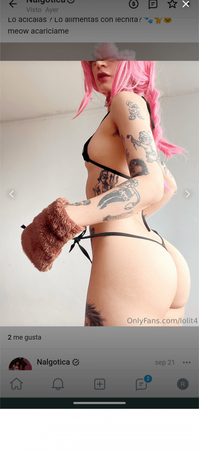 Putita flaquita con culo hermoso y tatuajes, pack filtrado. Gotica culona.