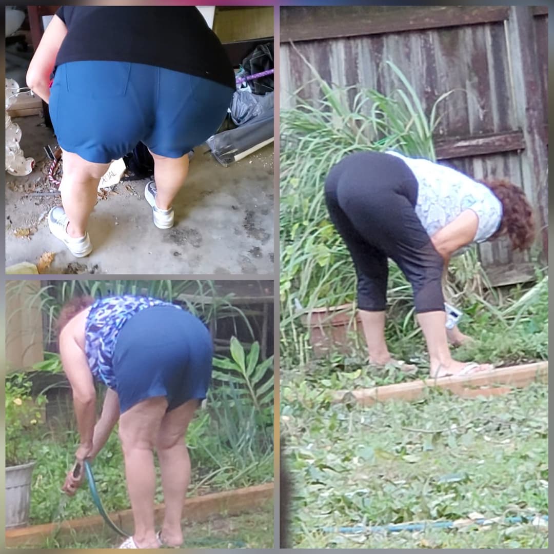 My fuck pig whore mom bending over all the time