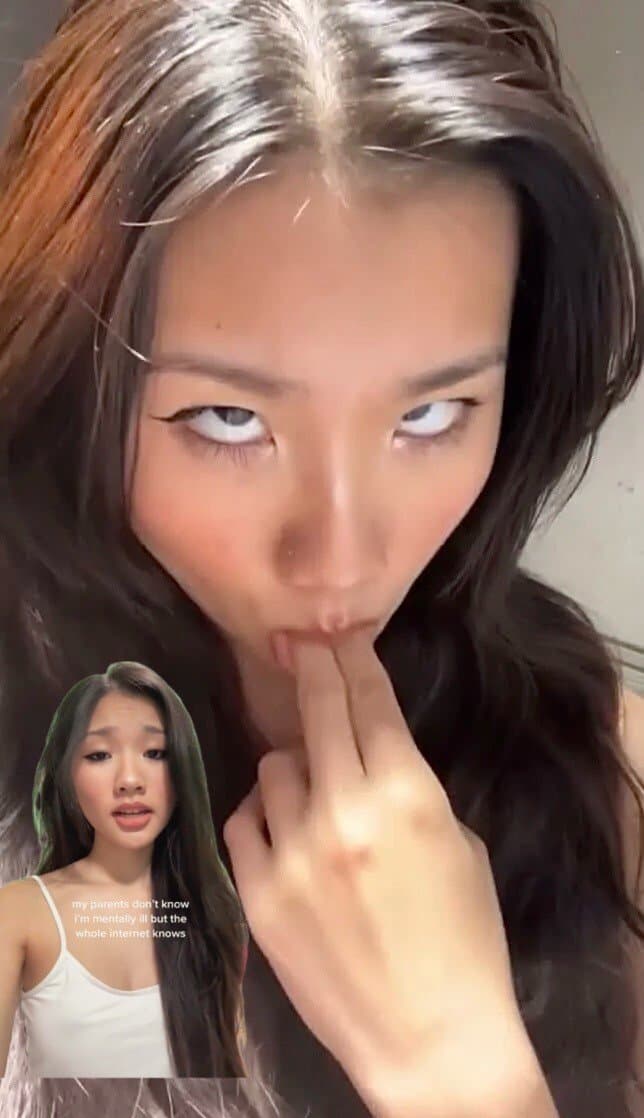 Asian Teen TikTok Slut. Abg Goon Ahegao Face and Tiny Tits. Dumb Webslut Got Her Nudes Leaked