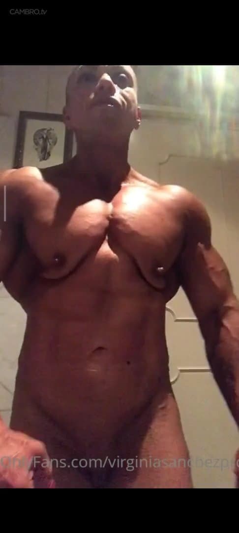 Shocking muscular nudes of Mrs Sanchez