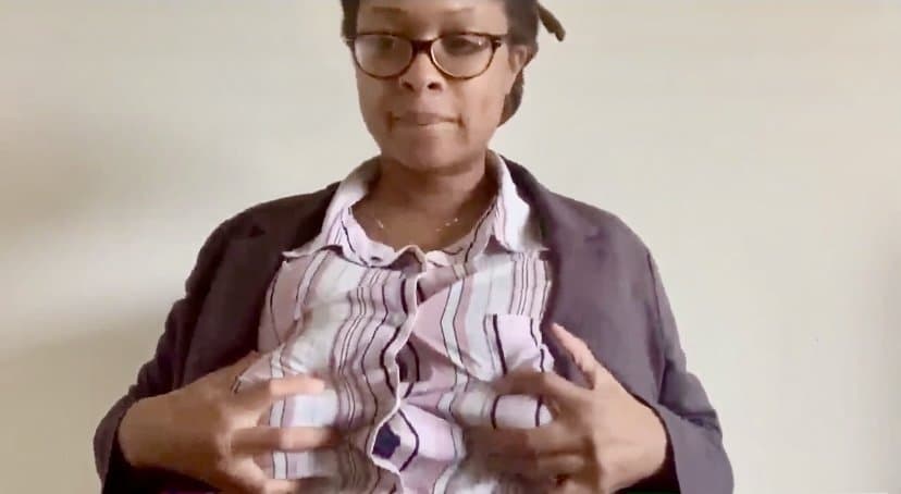 Mommy intensely sucks own Milky Tits After Work