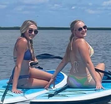 Cute Short & Curvy Southern Blonde College Sorority Bikini Baddie + Friends