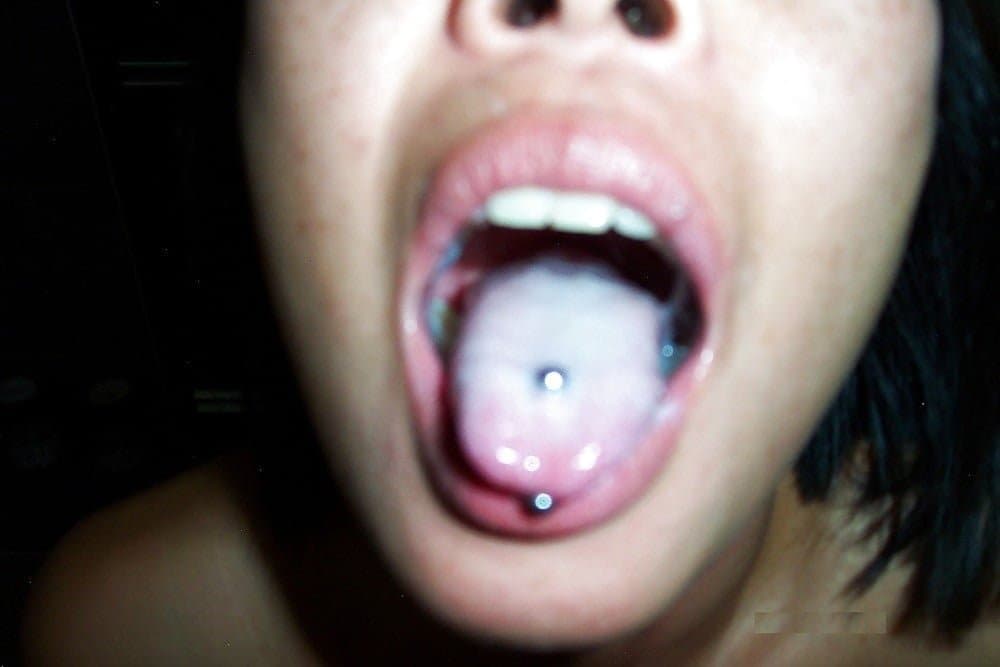 Asian wife Innocent and naive to full on tongue pierced cum facial webslut.