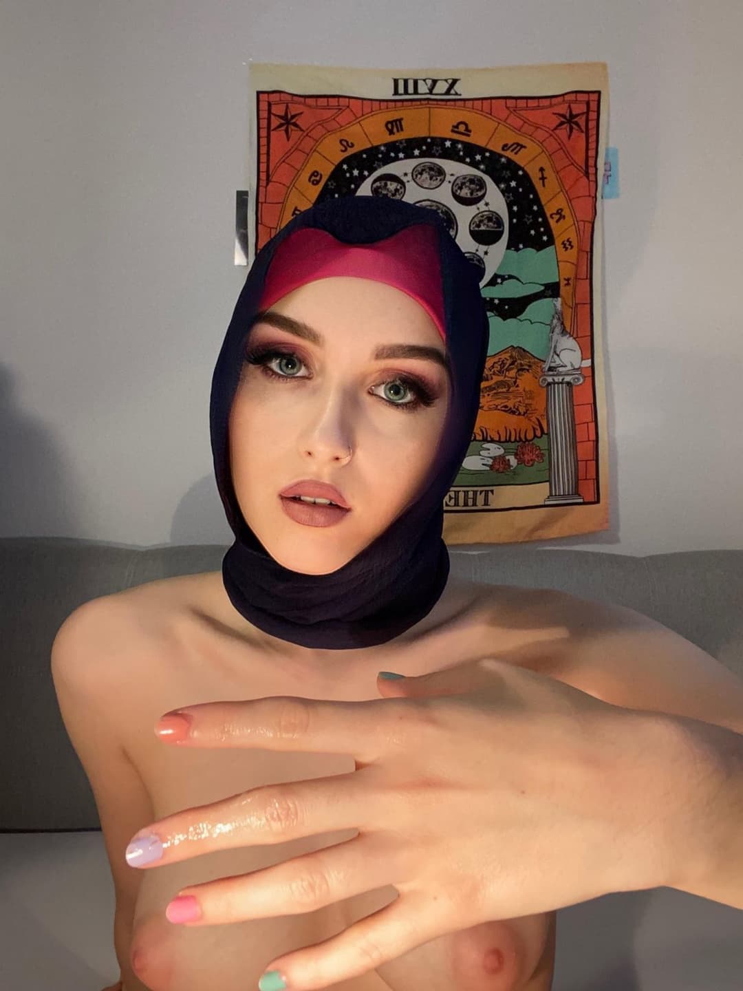 Arab Muslim Teen In Hijab Nude