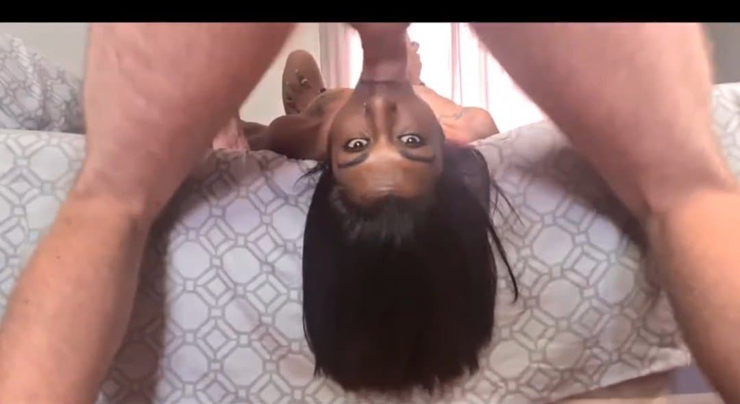 Indian gets impaled by nut and cock upside down??