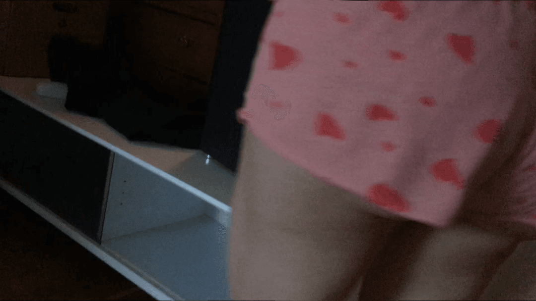 My Mom Creepshots (Red Heart Shorts)