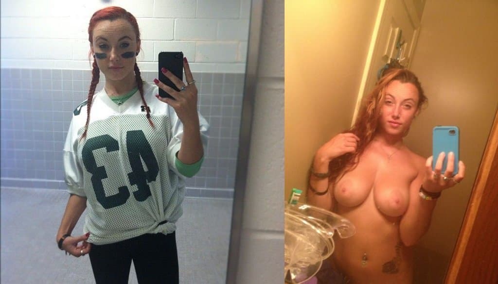 Hot Redhead Serena/ Betty May selfies and nude cock sucking