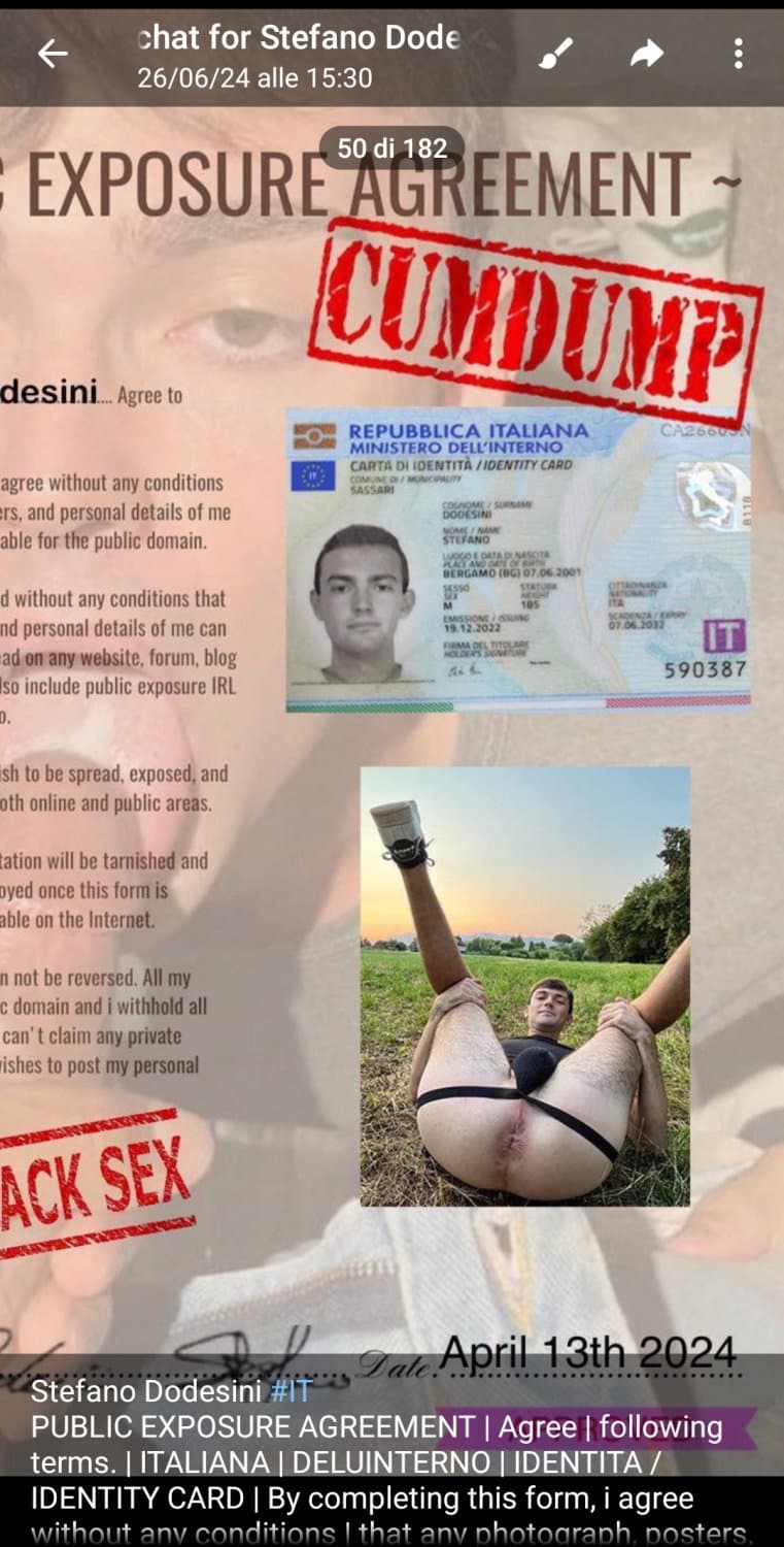 STEFANO DODESINI ITALIAN FAGGOT
