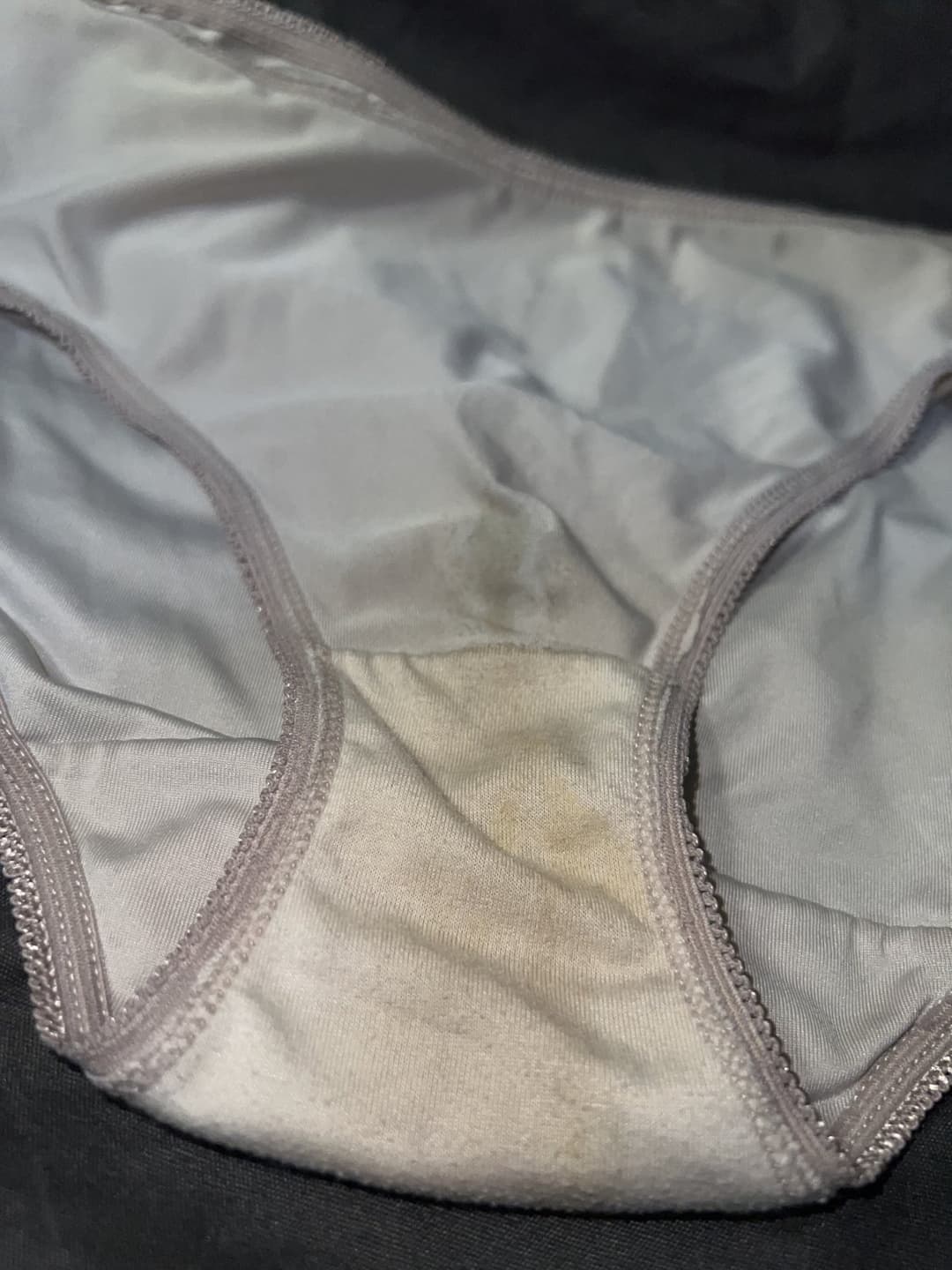 Click to view full size stole the panty of my neighbor’s wife with salty princess juice upskirt video to follow