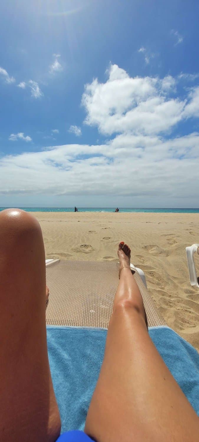 My mom love showing her feet