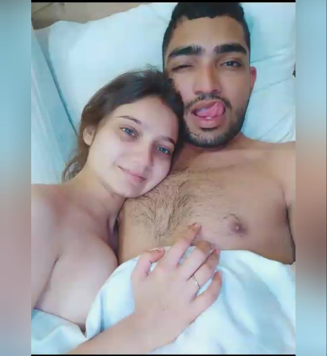 Indian newly married couple