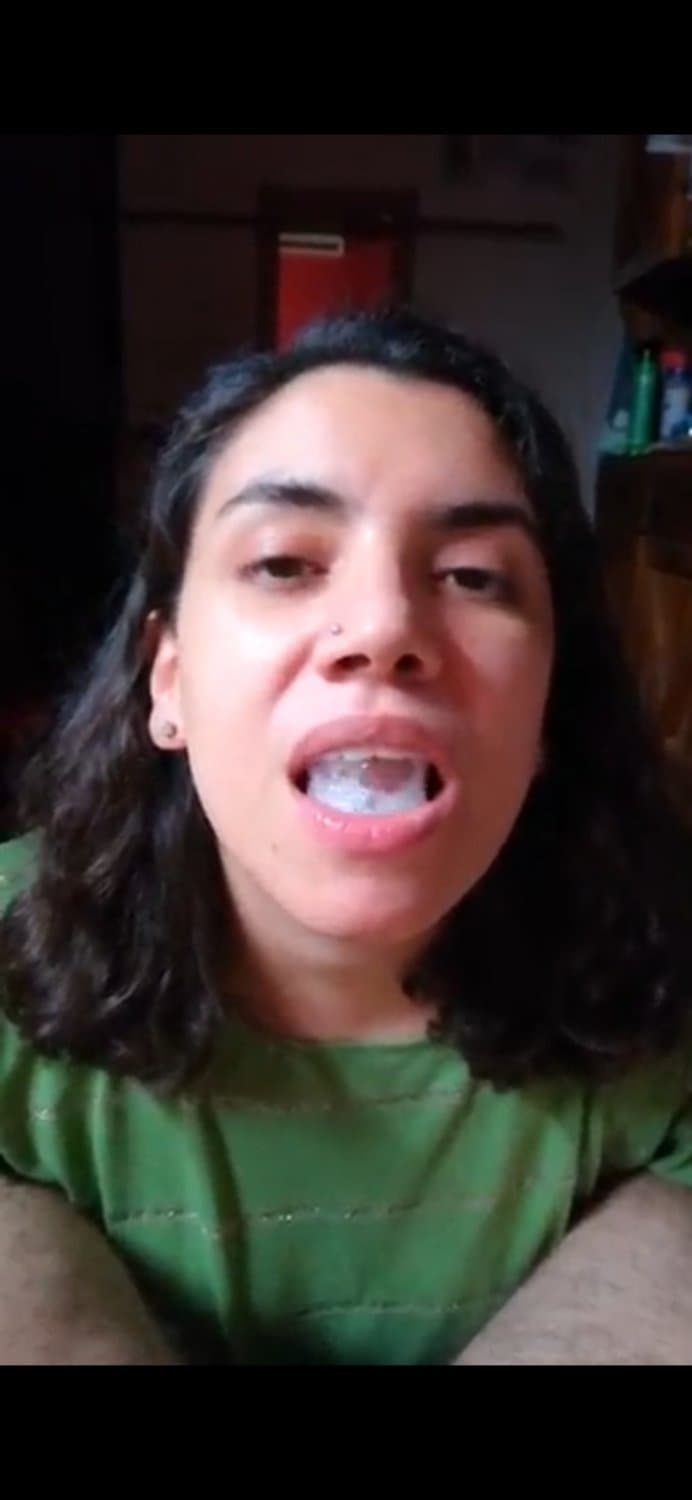 Exotic brazillian cumplay, cum bubbles & swallow??