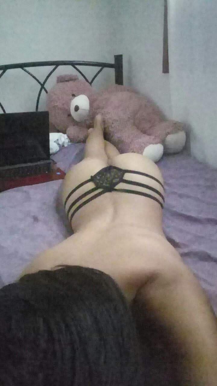 Petite latina loves her bear