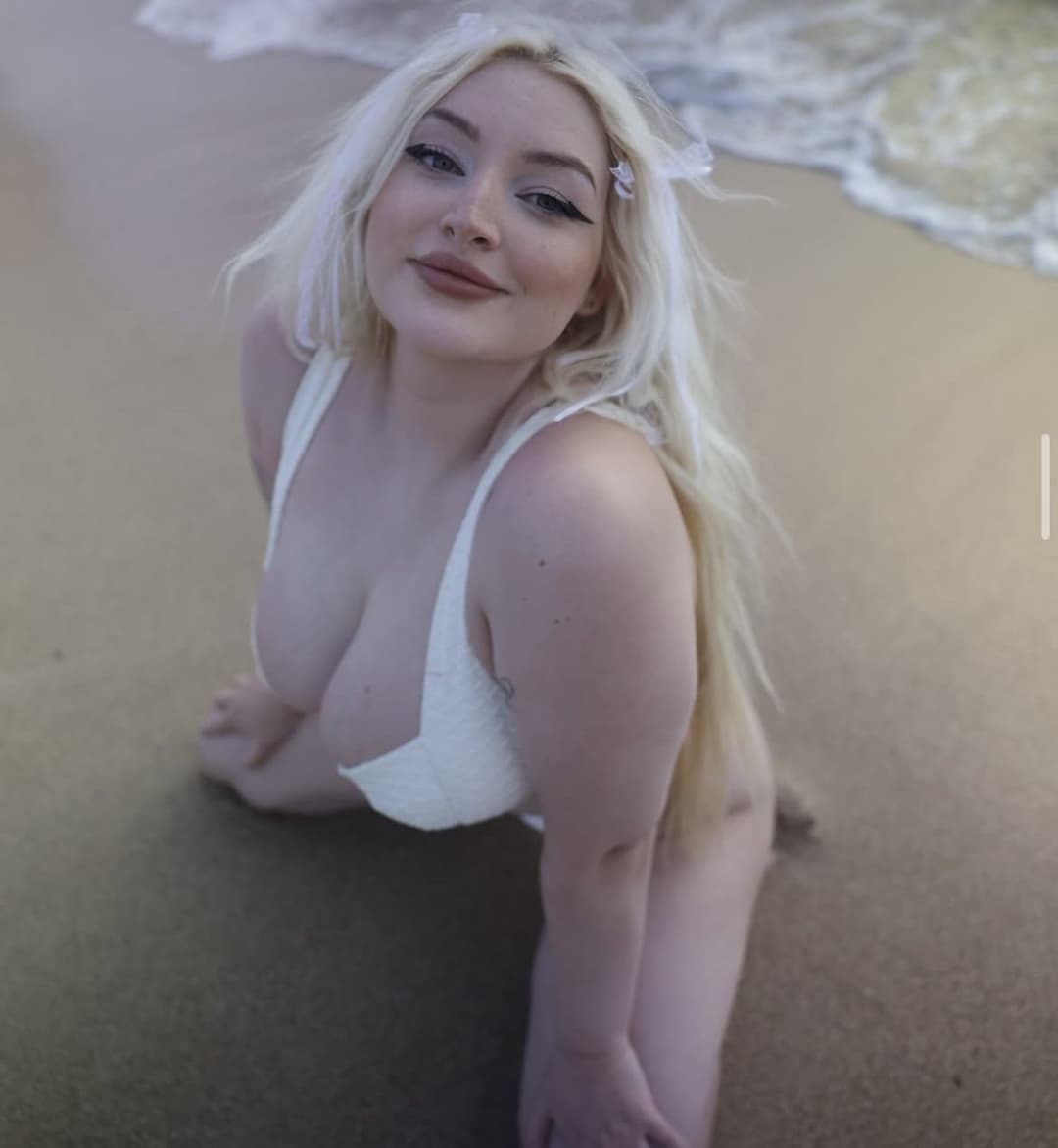 big tit blonde is a tease