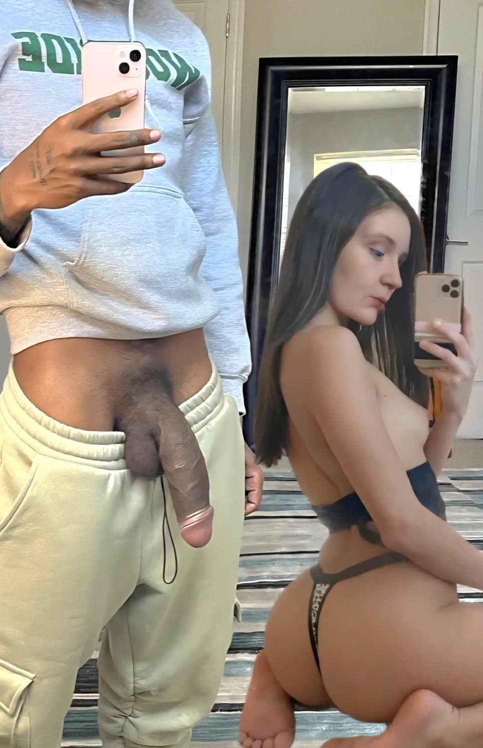 Wife niki loves black nigger thug cock in her pink Irish ginger pussy