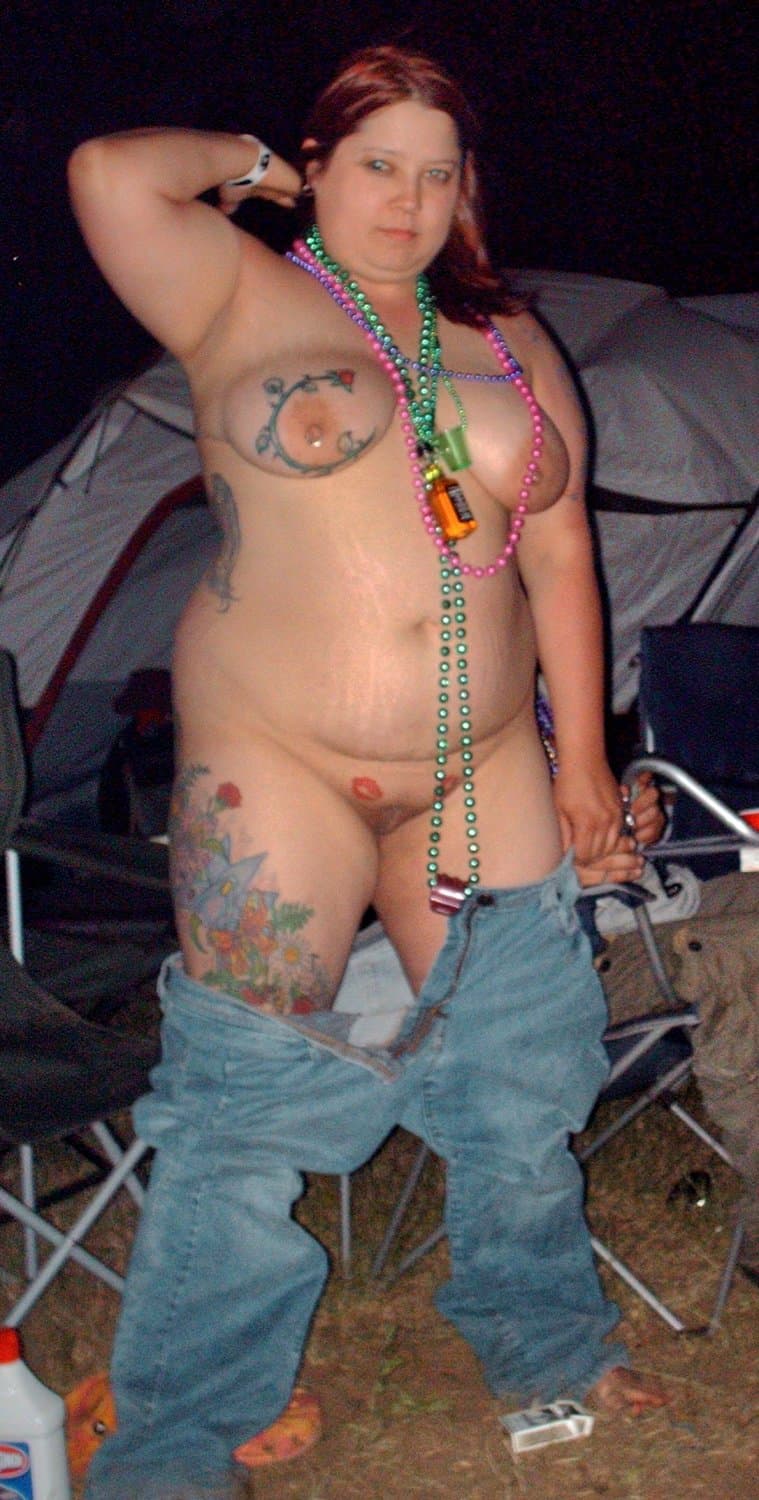 BBWs in public and fully nude