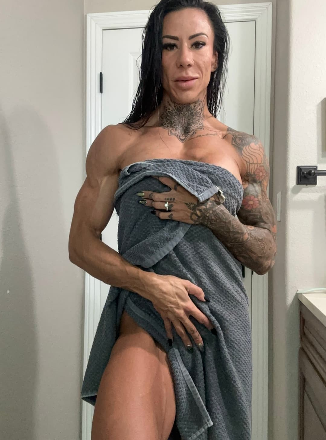 A well-deserved shower after a long workout