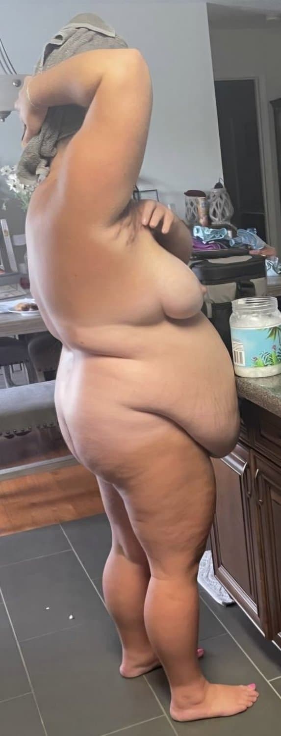 Shy Fat BBW Wife Pawg Big Belly and Boobs