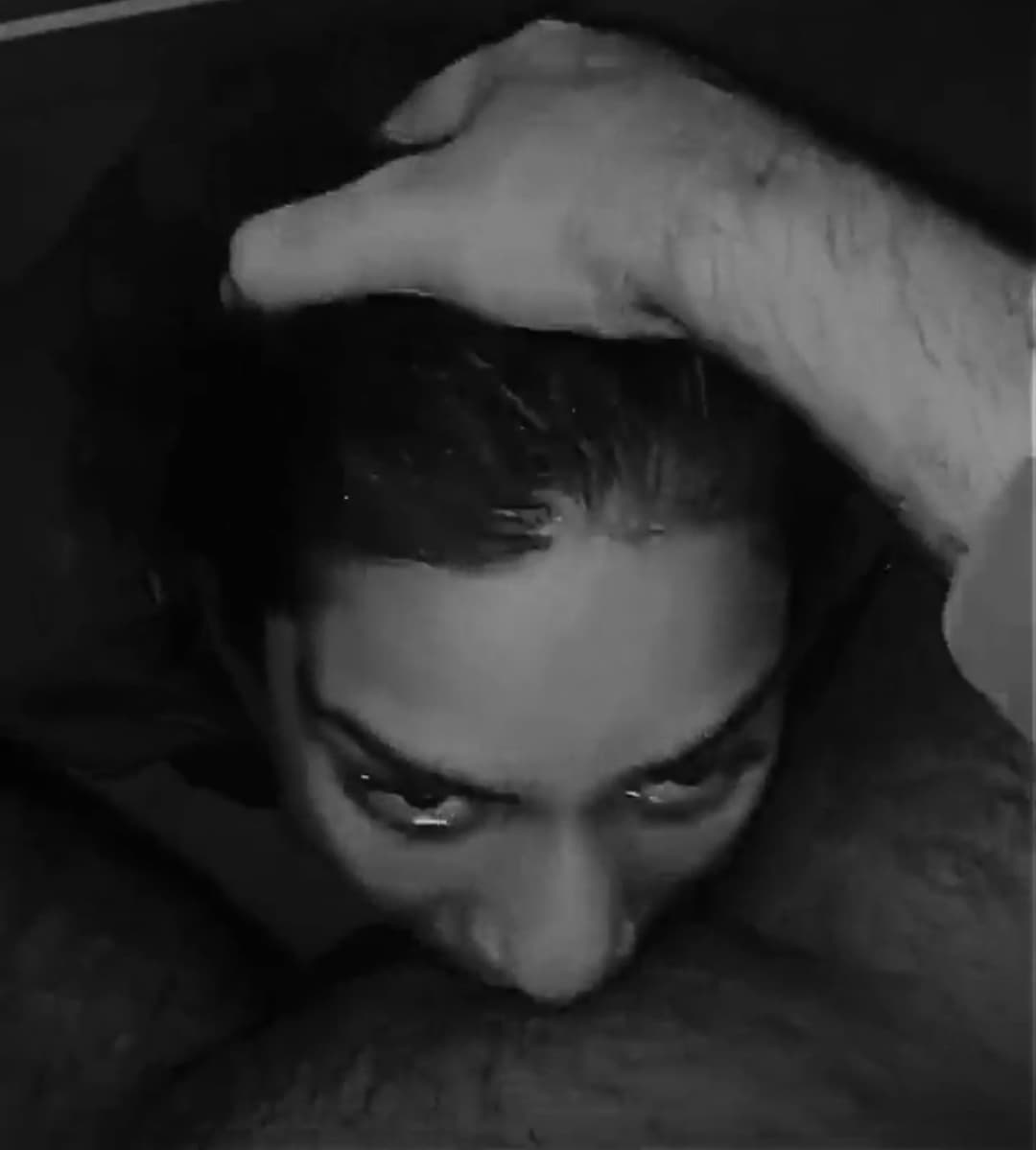 West Indian slut deep throating while mom sleeps next door