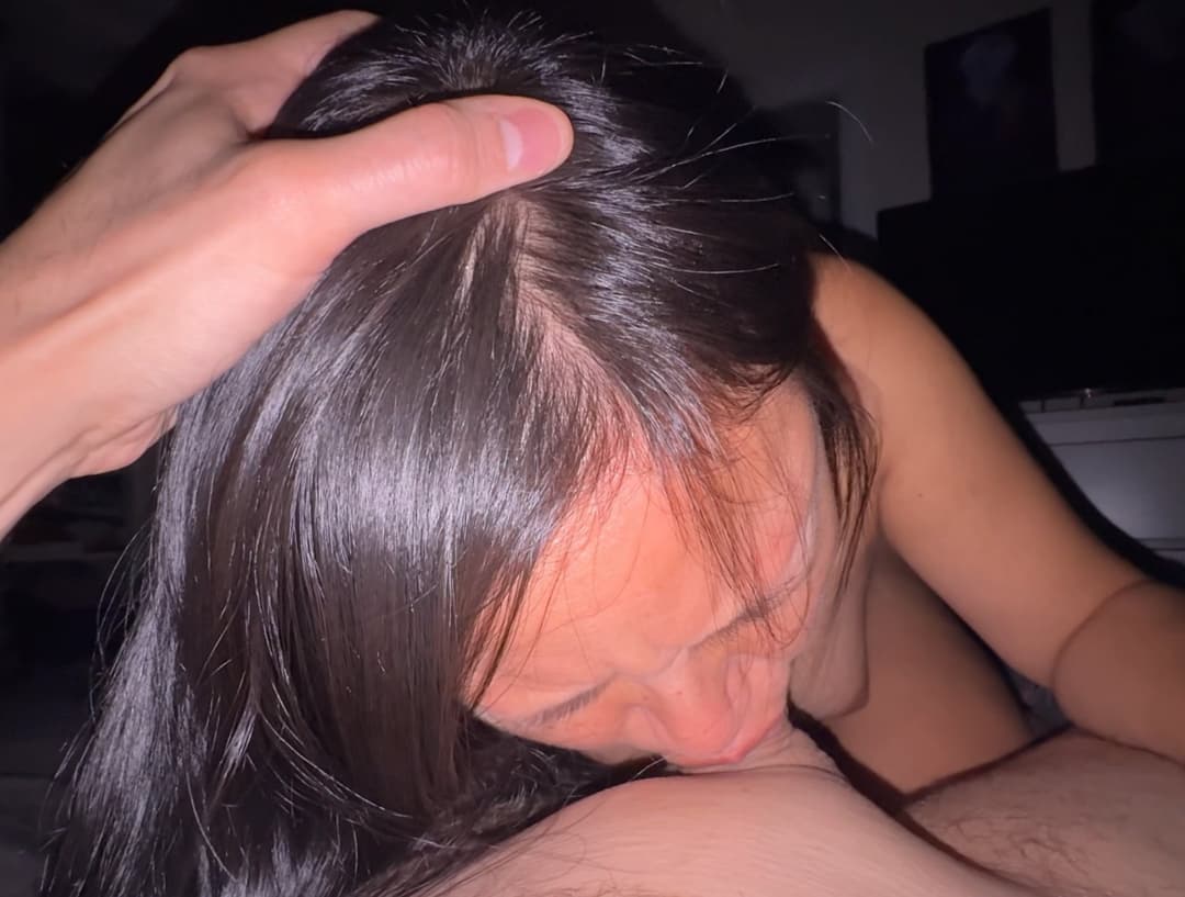 Amateur Asian wife facefucked hard and fast - Blowjob #4