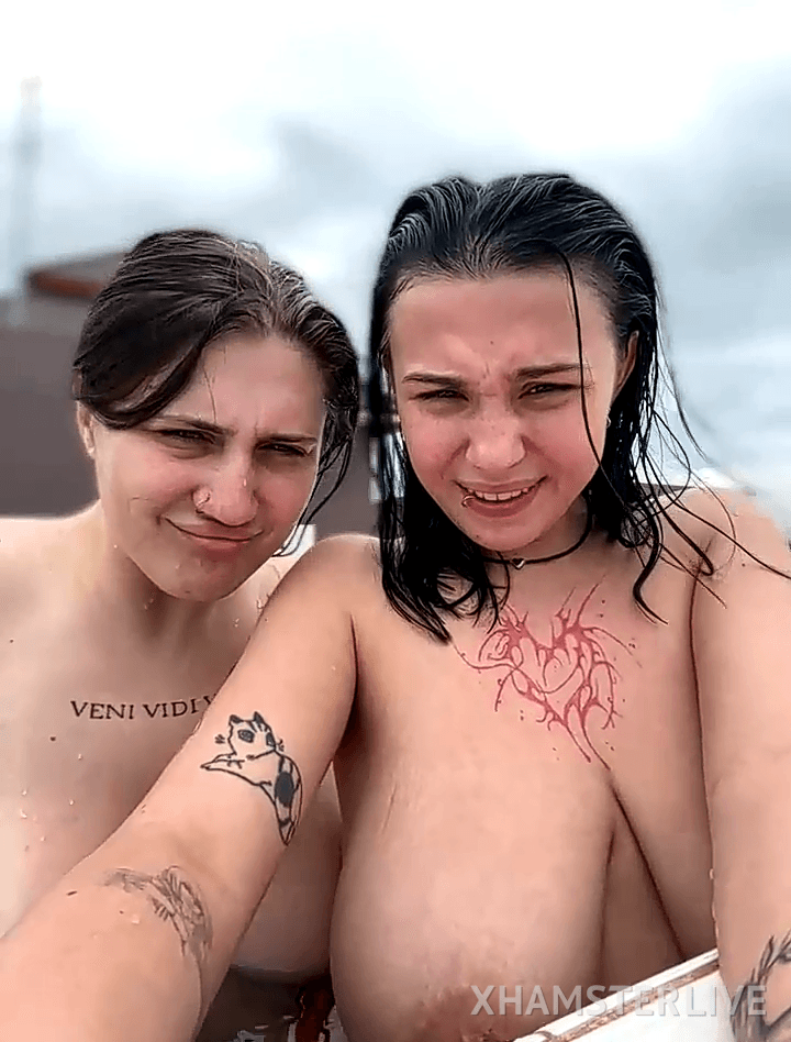 Huge Russian tits swimming pool