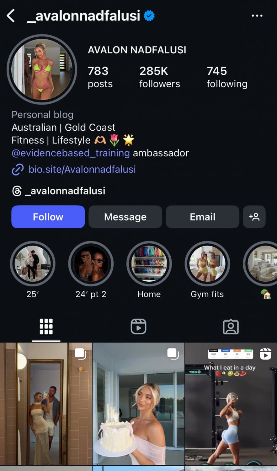 Avalon Nadfalusi Influencer Gold Coast