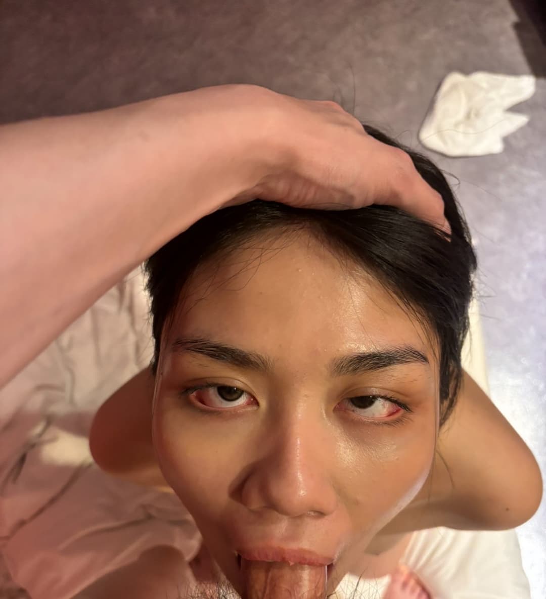 asian slut throat fuck