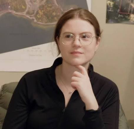 Emma is a sexy science geek with cum glasses.  I love when the dorky nerd is also kind of hot