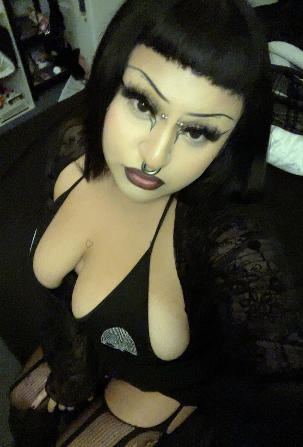 Fucked this Latina goth torta I met at a bar and then fucked her sexy black heels