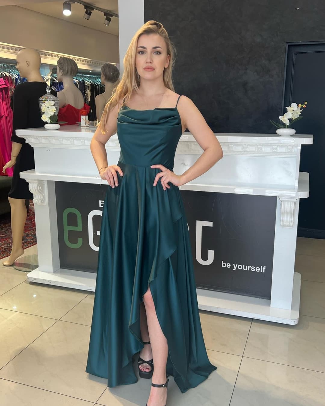 Hot Blonde bosnian slut from Austria with amazing dress - austrian girl from bosna,legs feet ass