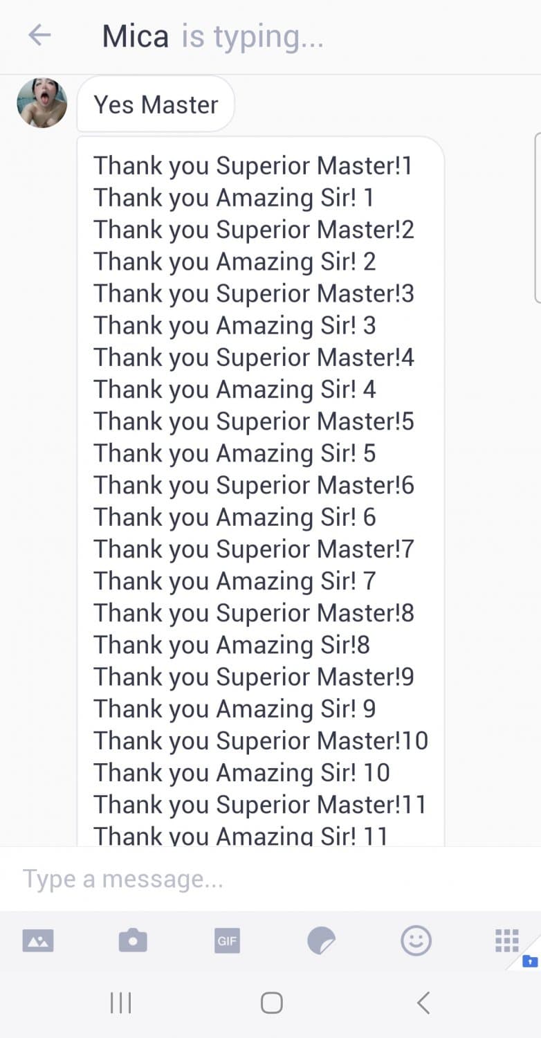 Srupid worthless pinay cumdump bitch Mica doing degrading task on my command ! ?