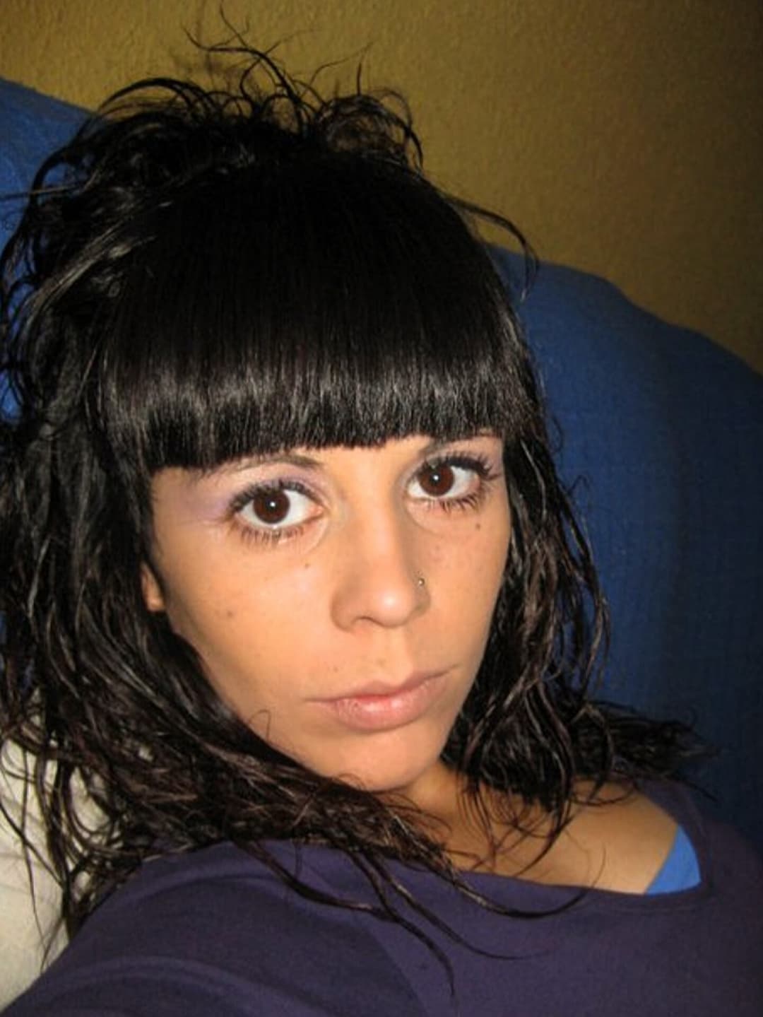 Eve generously showing her charms