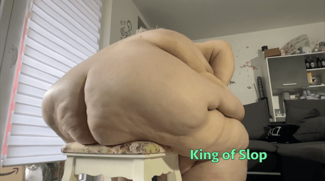 Immobile SSBBW With Sloppy Cellulite Ass