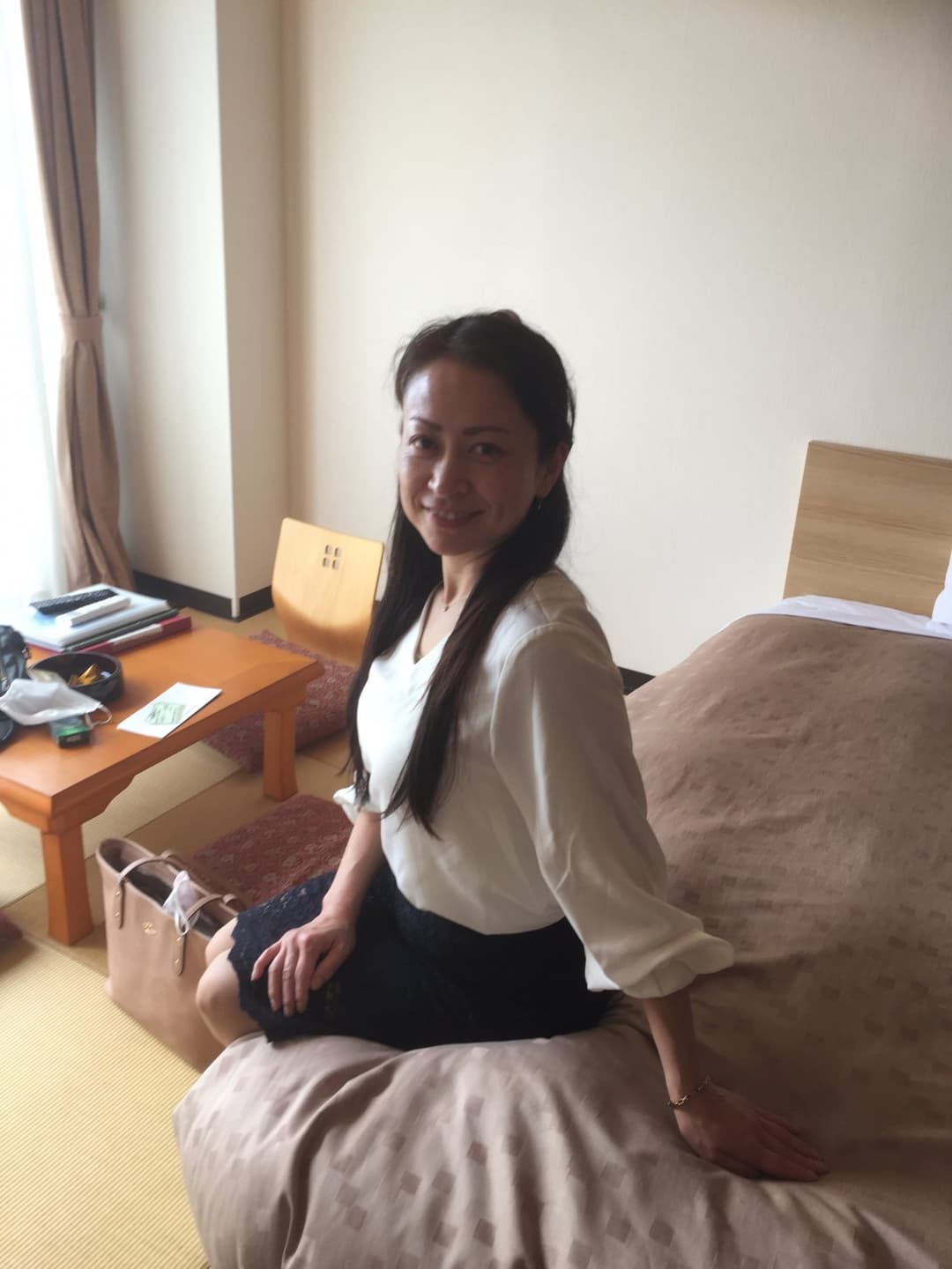 Horny Japanese mature wife Yukiko gets gangbanged by two guys 2