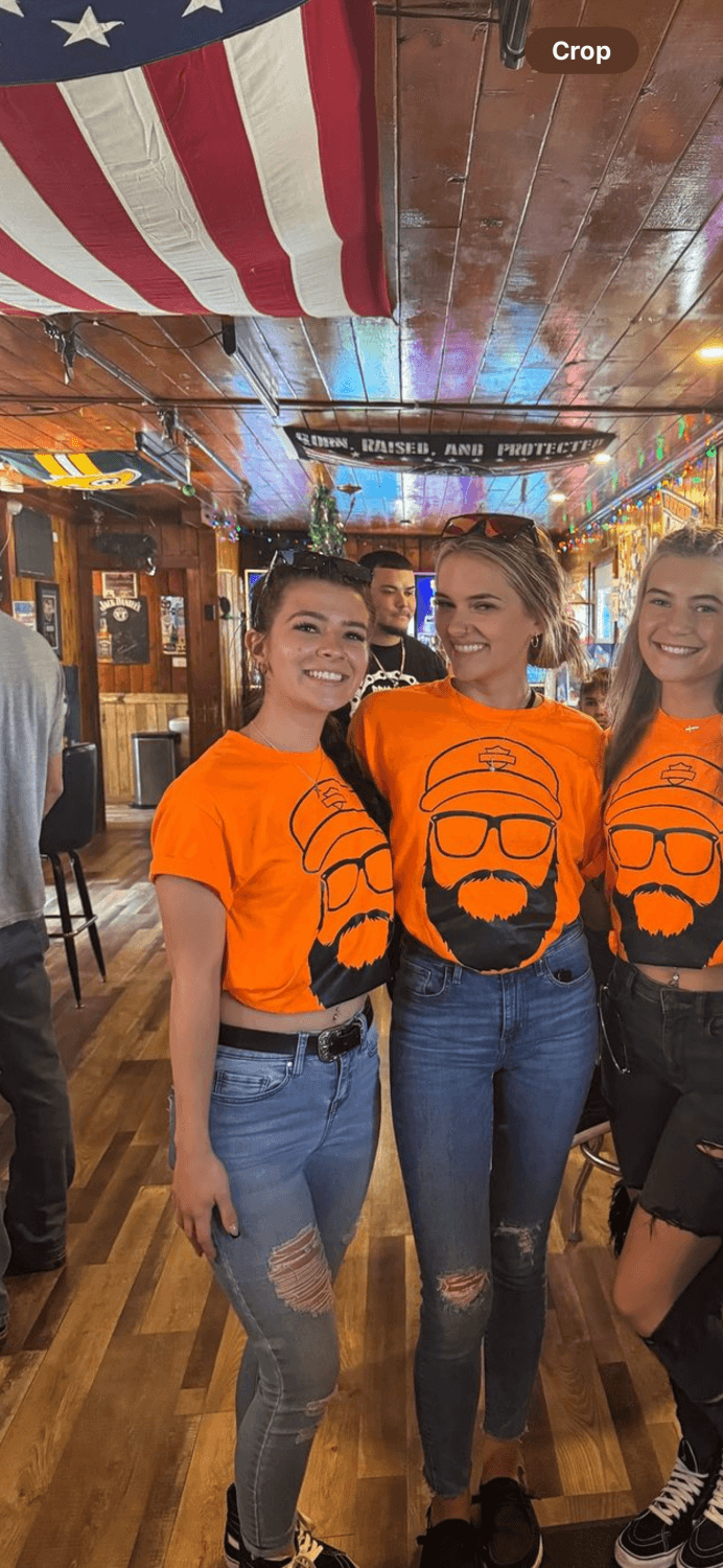 Hot Girls always go for the mean guys. Biker guy was making out with both of them as they strokedhim